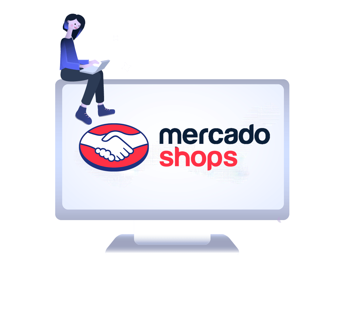 pantalla mercado shops